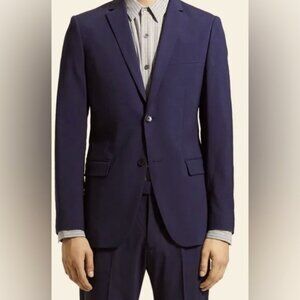 THEORY Men's Navy Slim-Fit Wool Suit Jacket Blazer Xylo NP Laureate Navy US 38R